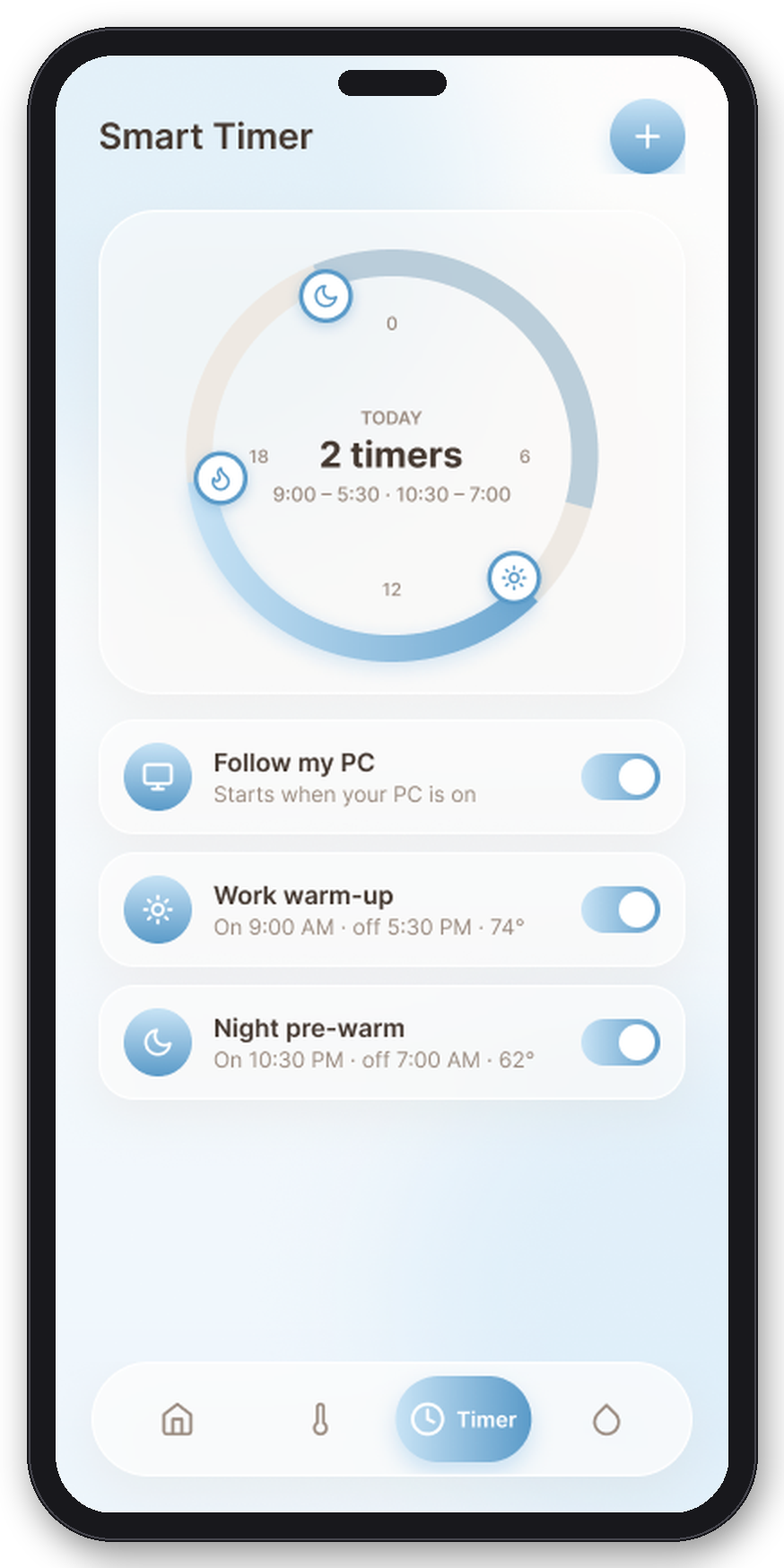 Smart timer 24-hour ring